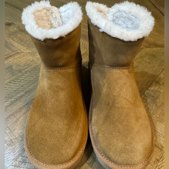 Koolaburra by UGG, Nalie Mini Chestnut Fur Lined Button Boots Women’s size 5 - Picture 7 of 16